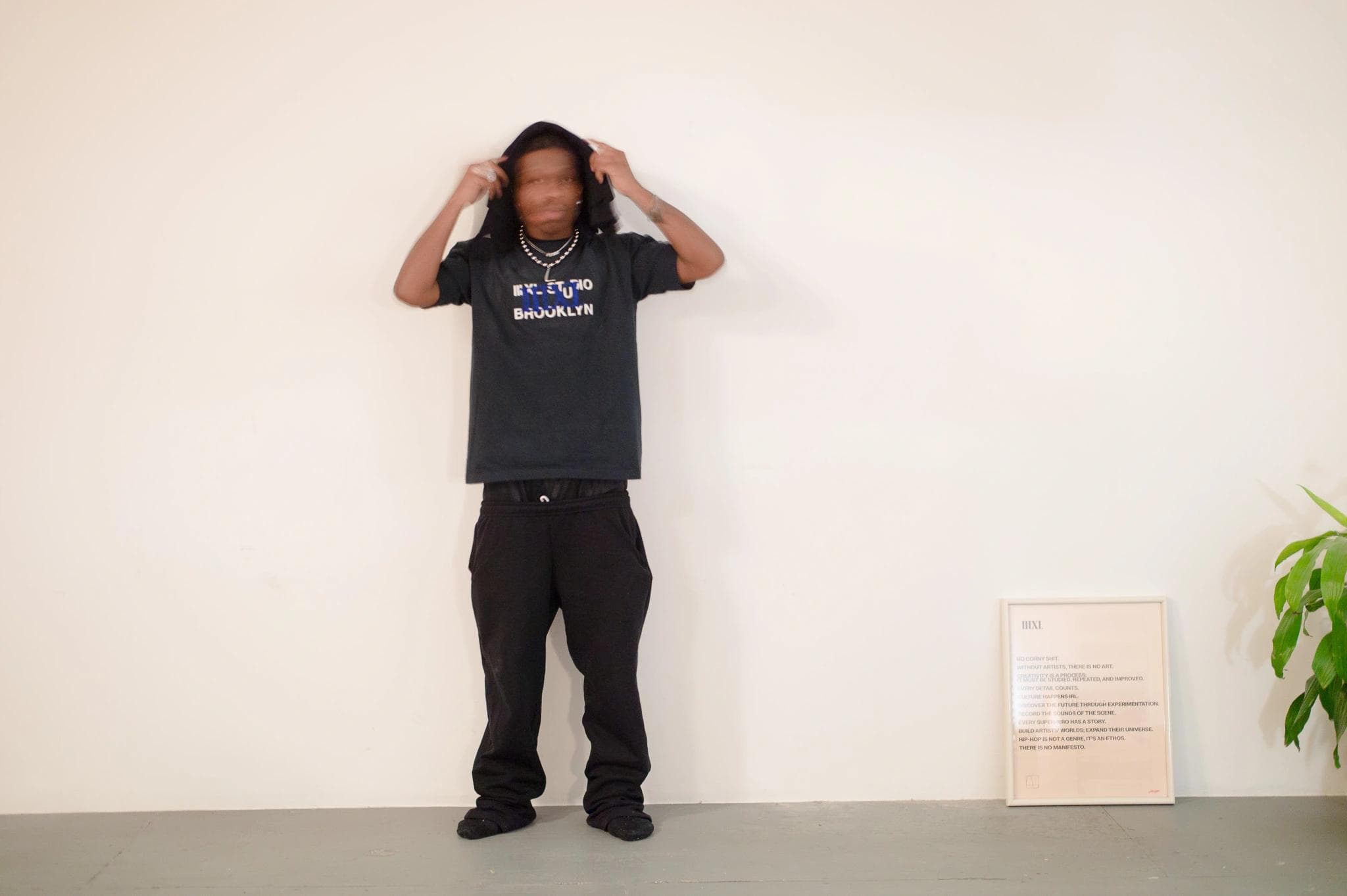 Rodney Louis in a IIIXL Studio t-shirt